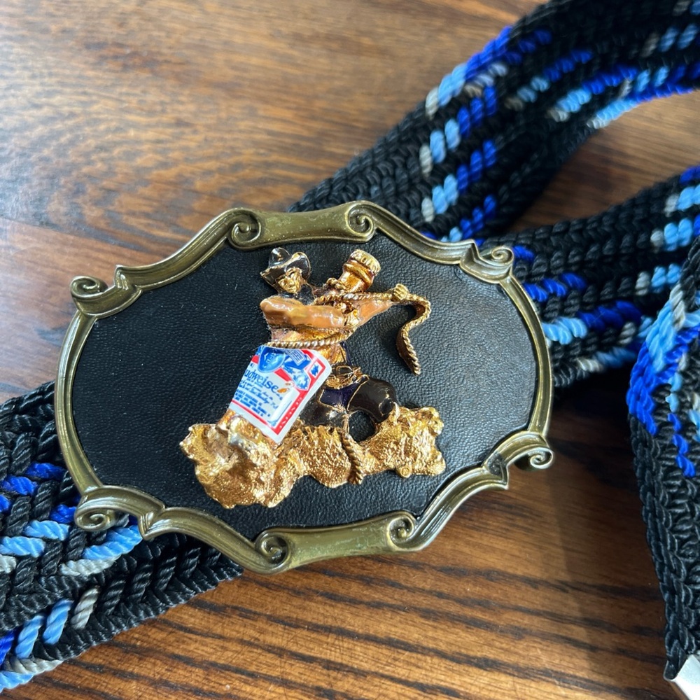 Vintage 1978 Anheuser-Busch BUDWEISER BEER Belt Buckle With Belt